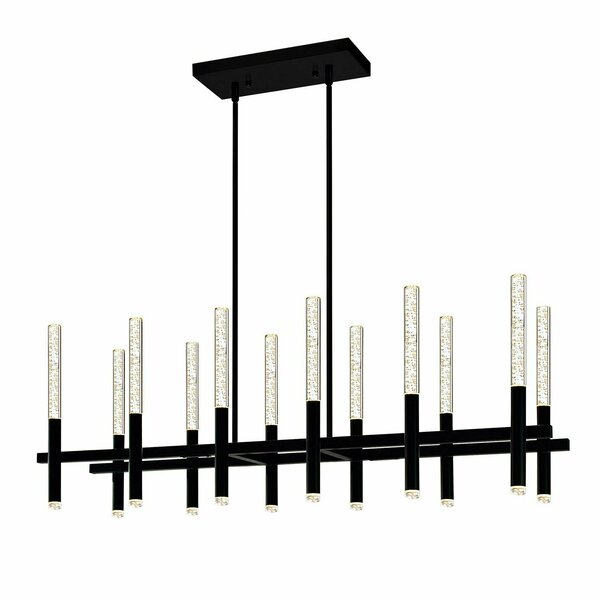 Cwi Lighting Dragonswatch Integrated Led Black Chandelier 1703P48-12-101-RC